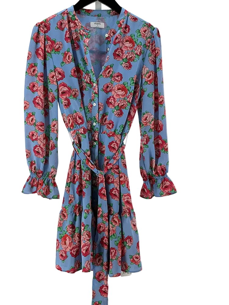 Untuckit Size 4 Blue Multi Dress
