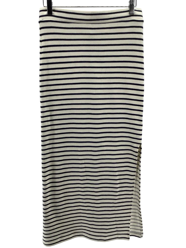 Splendid Size S Cream & navy Whitney Skirt
