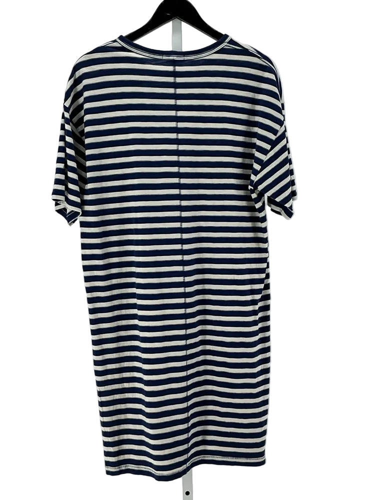 Rag & Bone Size XL Blue & White The Slub Dress