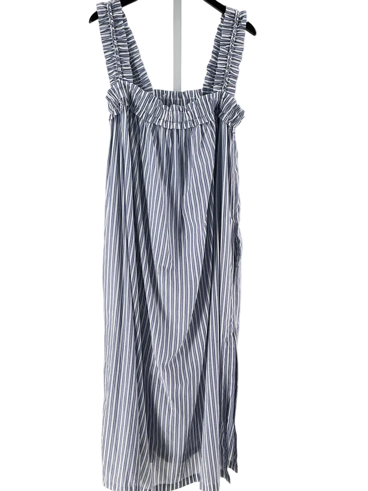 Jcrew Size M Blue & White Dress