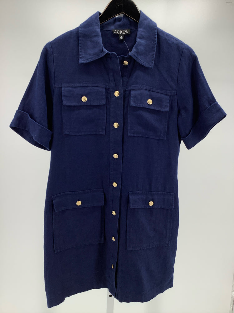 Jcrew Size 4 Navy Gamine Dress