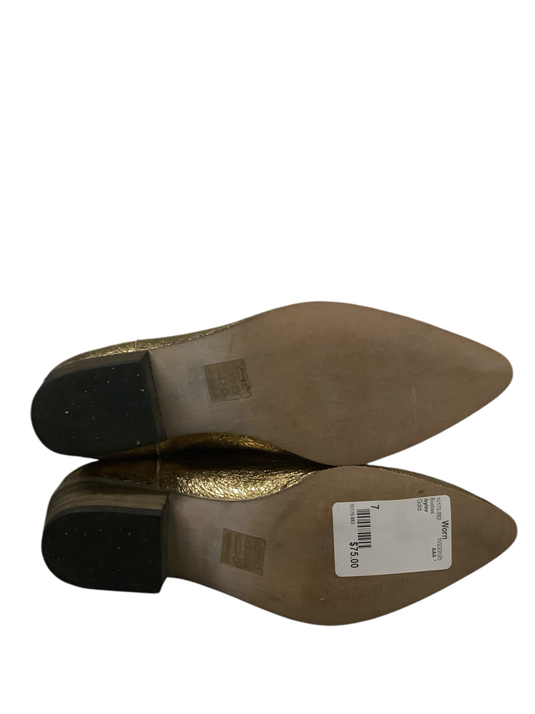 Ivylee Shoe Size 7 Gold Booties