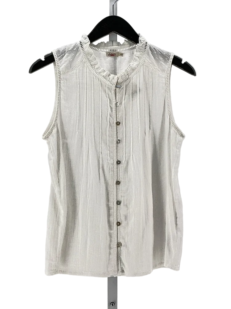 Faherty Size M White Shirt