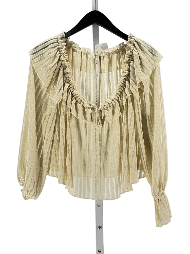 by anthropologie Size XXS Cream Shirt