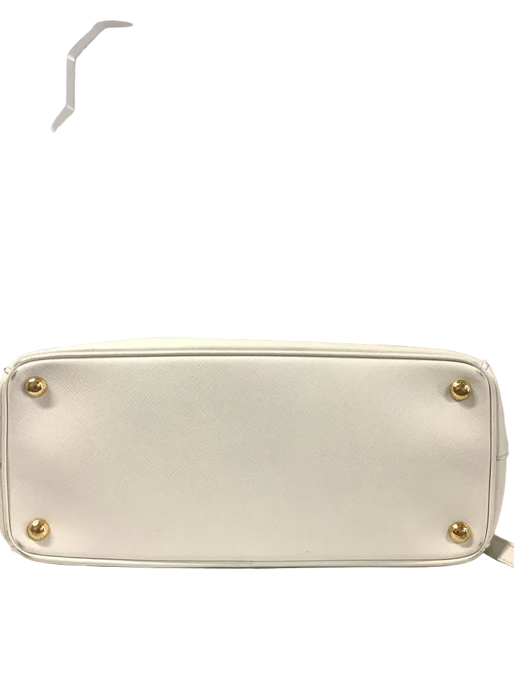 Prada White Galleria Handbags