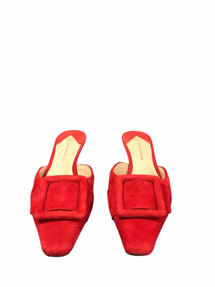 Antonio Melani Shoe Size 7.5 Red Kendra Mules