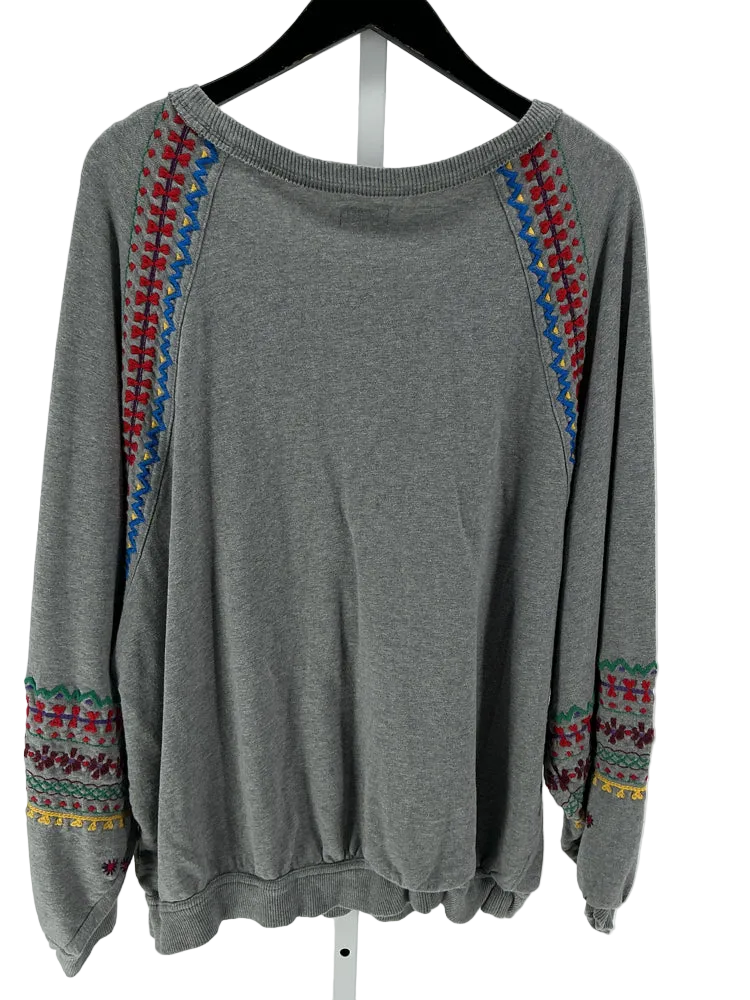 Pilcro Size XL Gray multi Sweatshirt