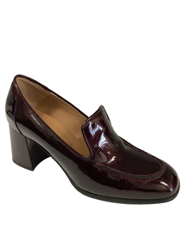Aquatalia Shoe Size 8 Burgundy MICHELLE Heels