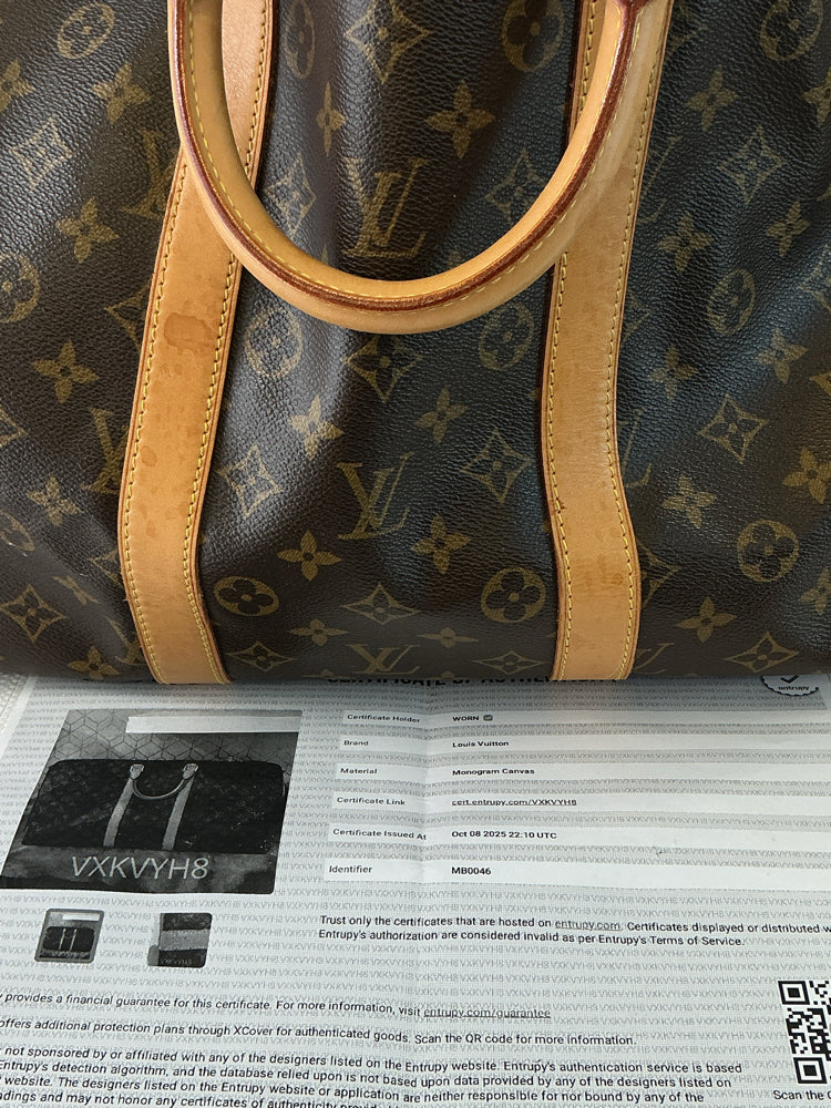 Louis Vuitton Monogram Keepall Bandouliere 55 Handbags