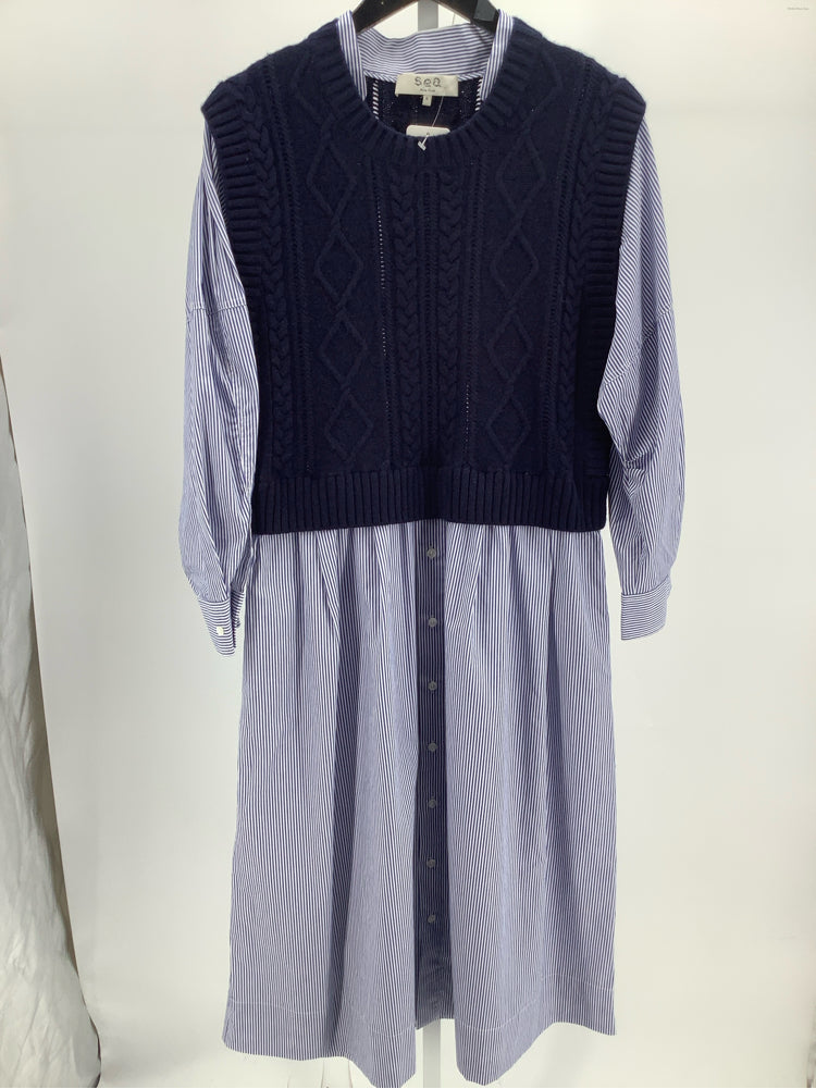 sea New York Size S Navy multi Caleb Dress
