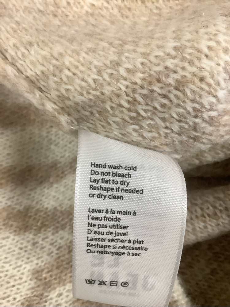 LE JEAN Size M Cream & tan Lulu Sweater