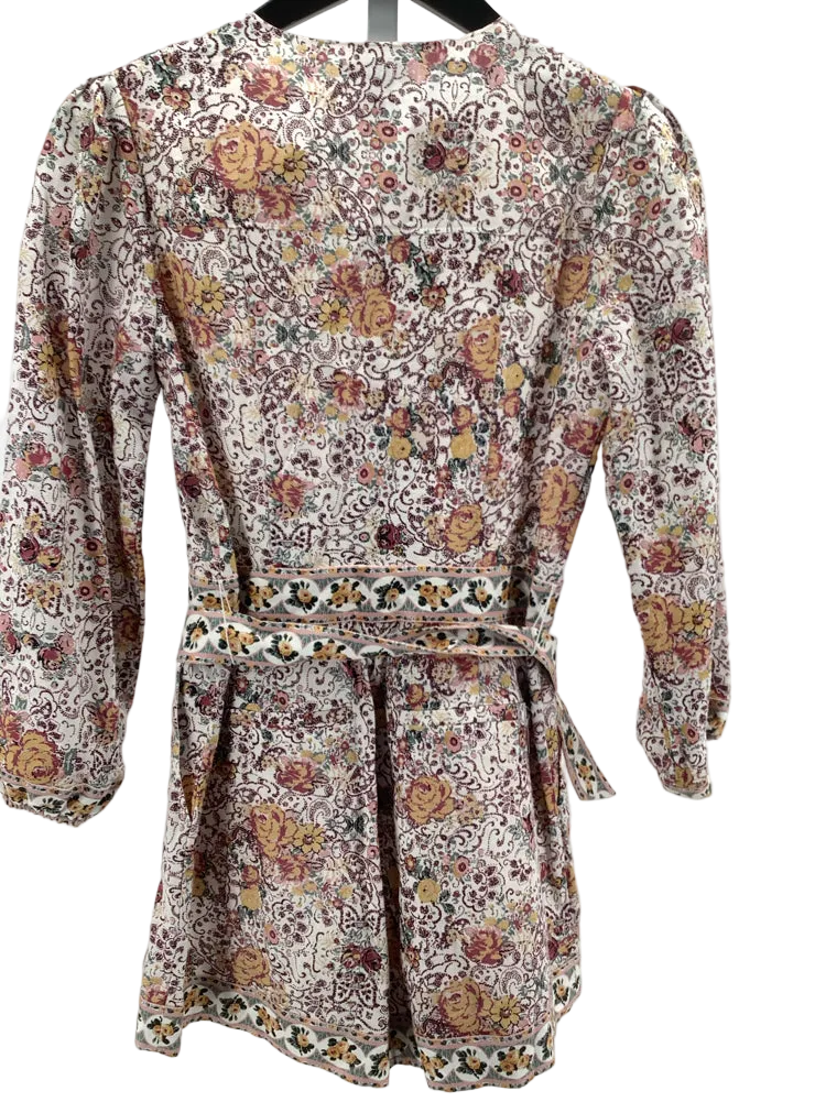 Paige Size 0 Tan Multi Puglia Romper