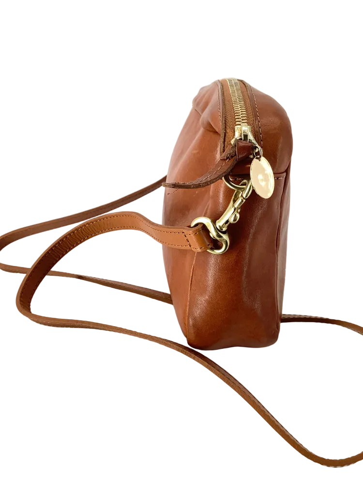 Clare V. Brown & Yellow Midi Sac Handbags