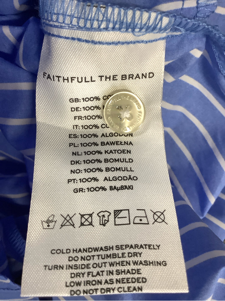 Faithfull the Brand Size 4 Blue & White capaci Romper