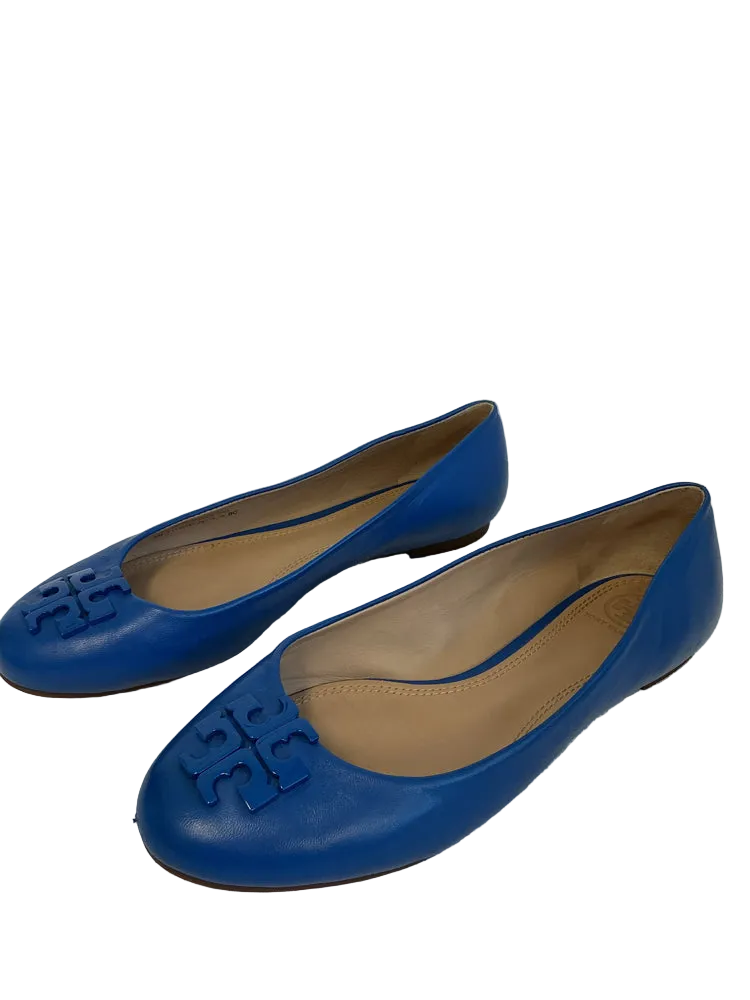 Tory Burch Shoe Size 8 Royal Blue Lowell Flats