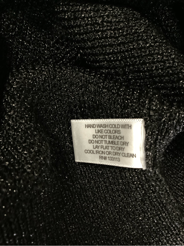 Lisa Todd Size S Black Star Shine Cardigan
