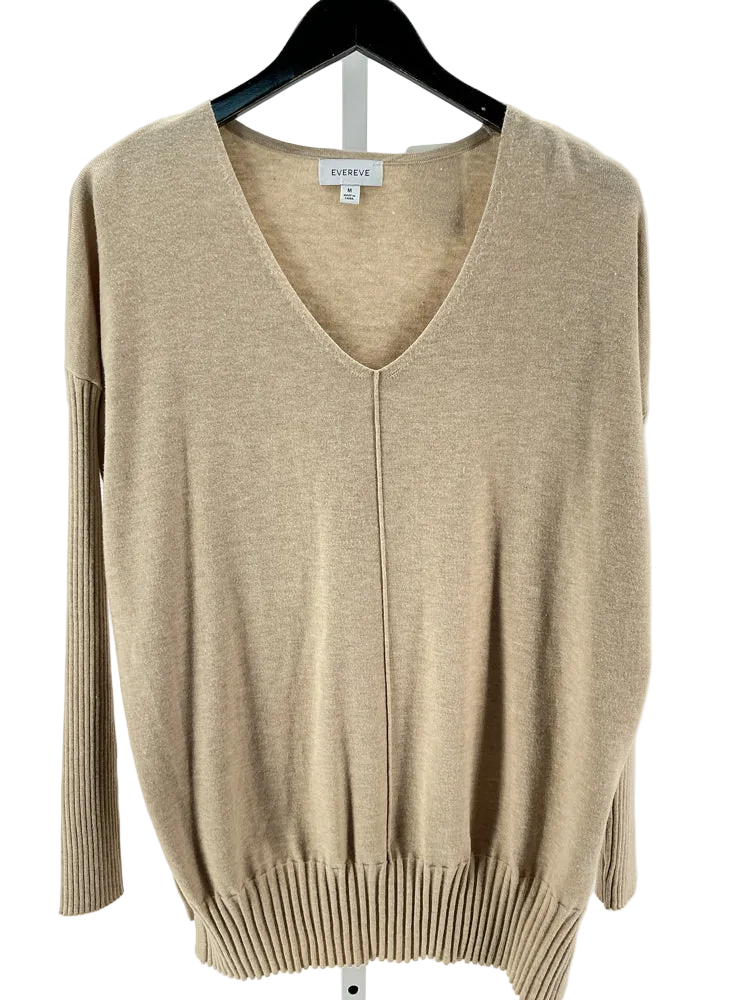Evereve Size M Tan Sweater