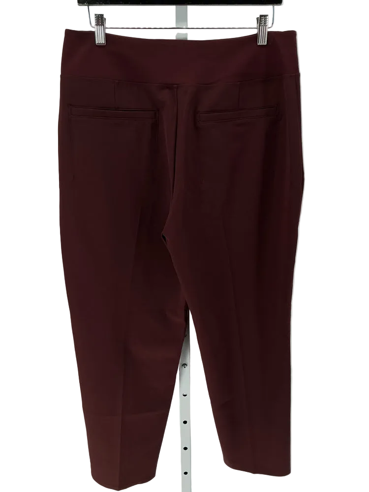 Athleta Size 12 Burgundy Pants