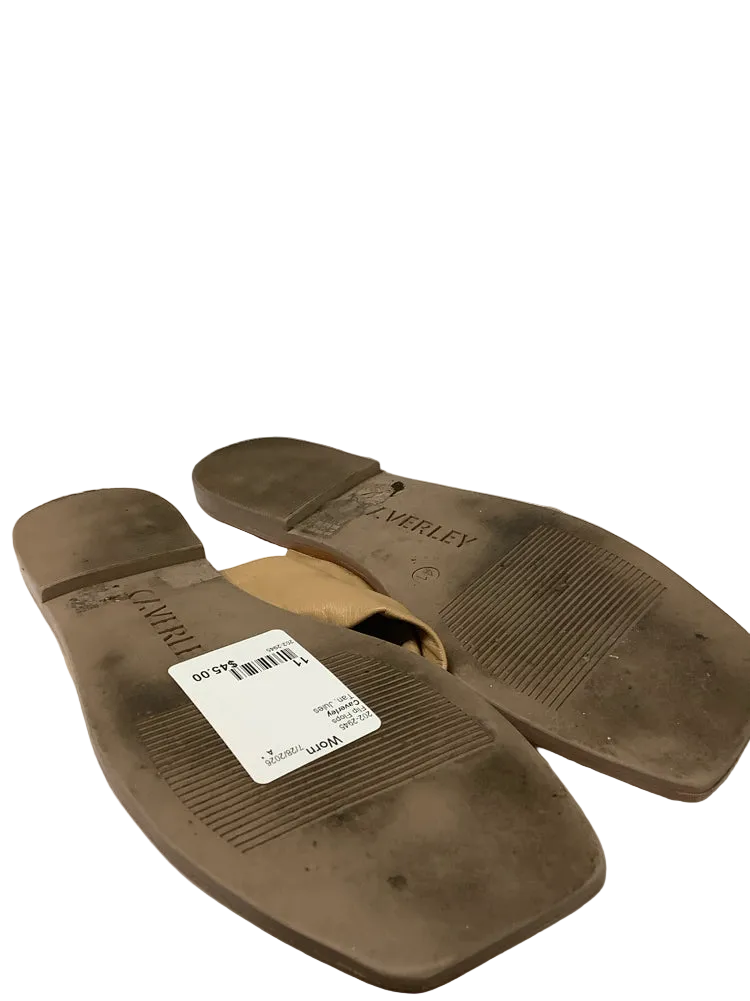 Caverley Shoe Size 11 Tan Jules Flip Flops