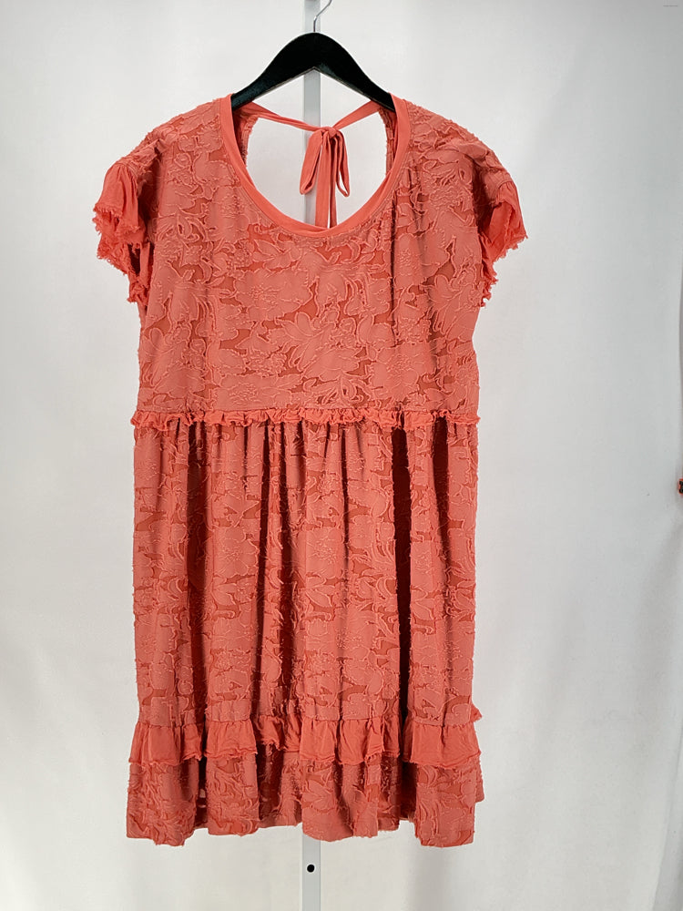 by anthropologie Size M Orange Dress
