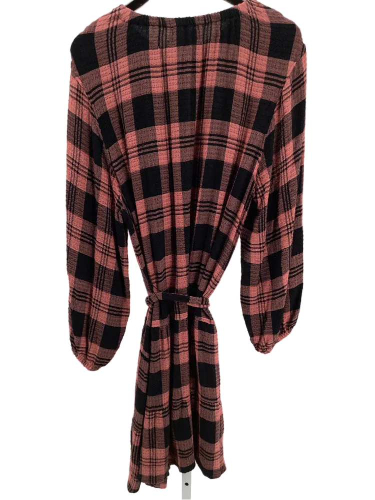 Cloth & Stone Size 1X Black & Pink Daia Dress