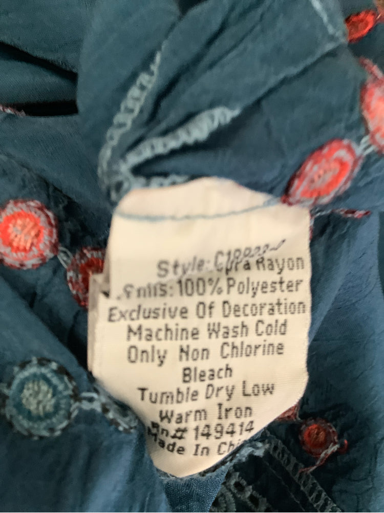 Johnny Was Size S Blue Multi Shirt