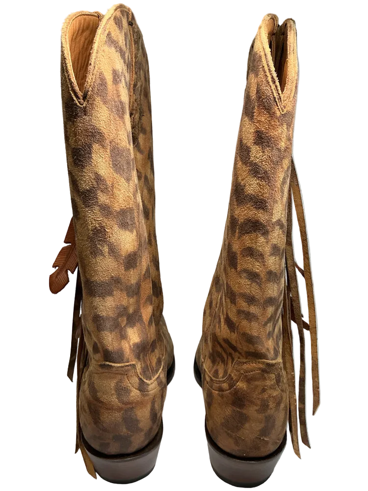 Lucchese Shoe Size 7.5 Tan & Brown Boots