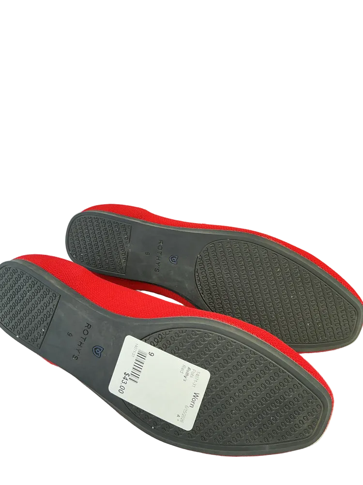 Rothy's Shoe Size 9 Red Flats