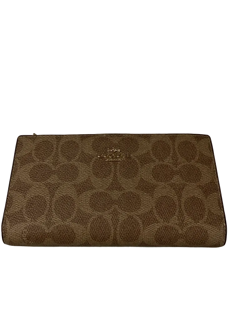 Coach Brown & Tan Wallet