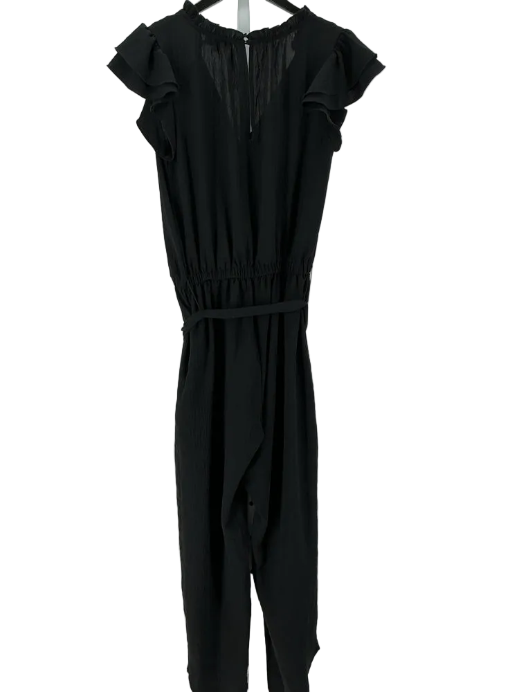 Evereve Size S Black Jumpsuit