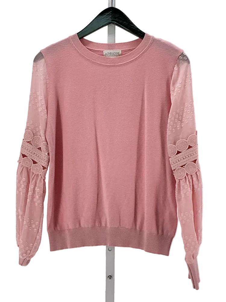 Apricot Size 6 Pink Sweater