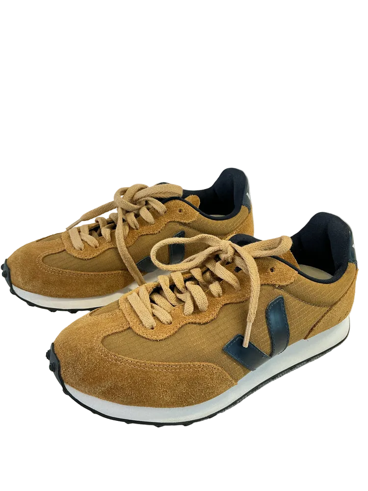 Veja Shoe Size 7 Brown & Navy Rio Branco Sneakers