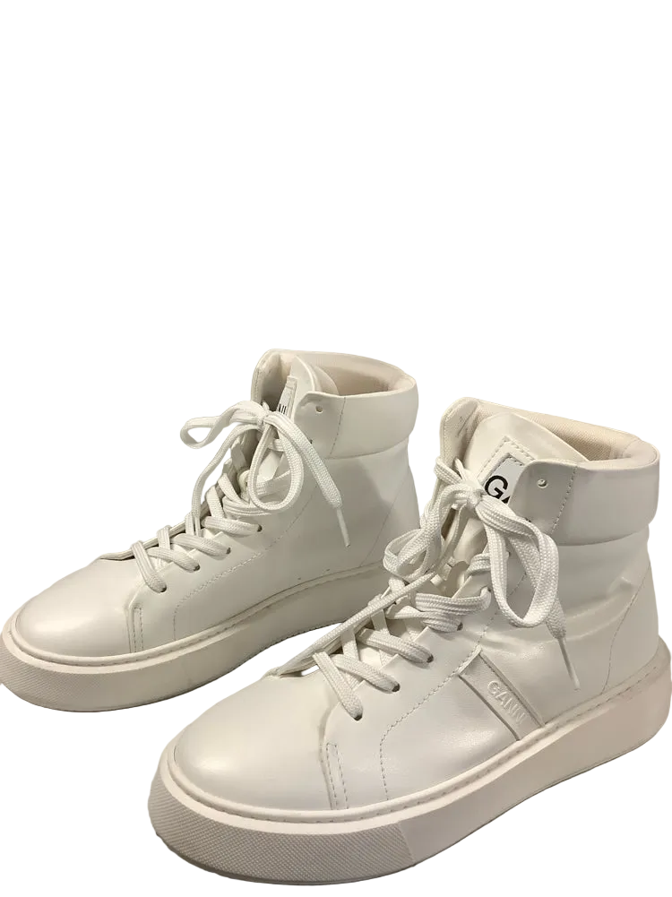 Ganni Shoe Size 9 White Sporty Sneakers