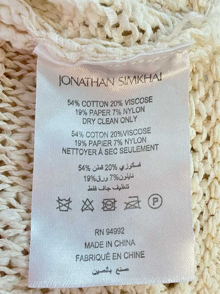 Jonathan Simkhai Size S Cream Sweater