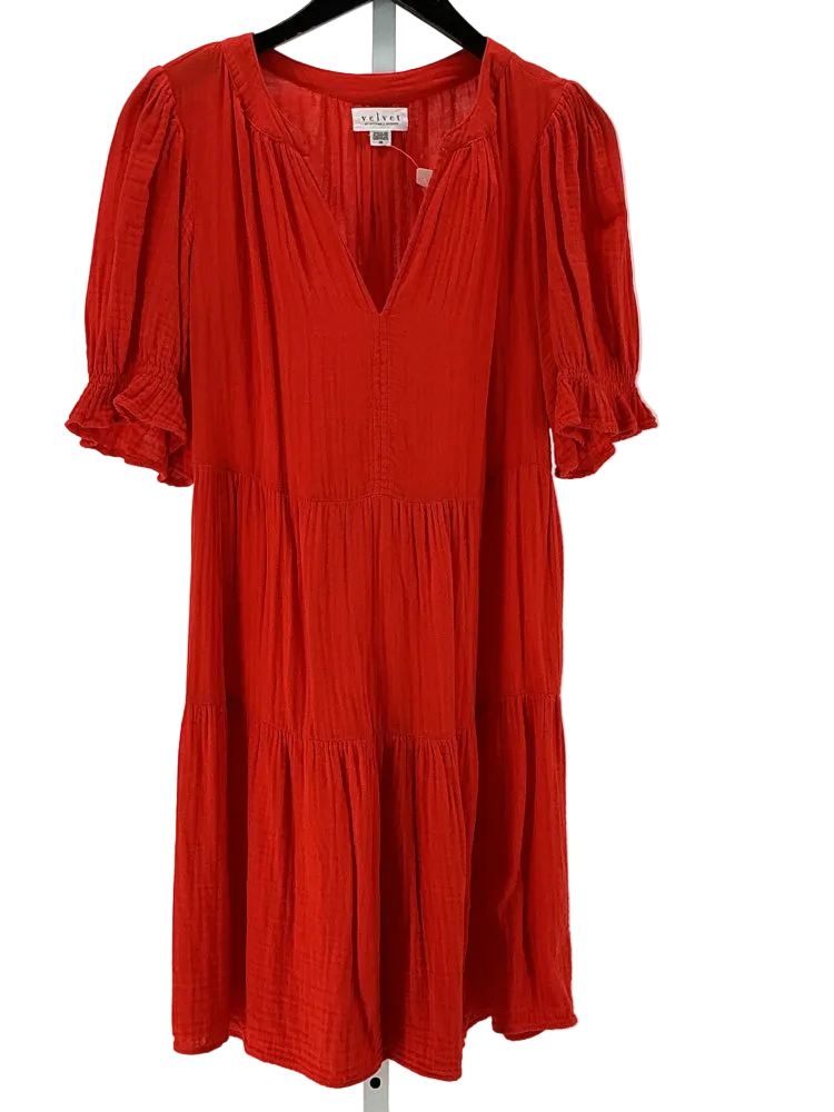 Velvet by Graham Spencer Size XS Orange Dress