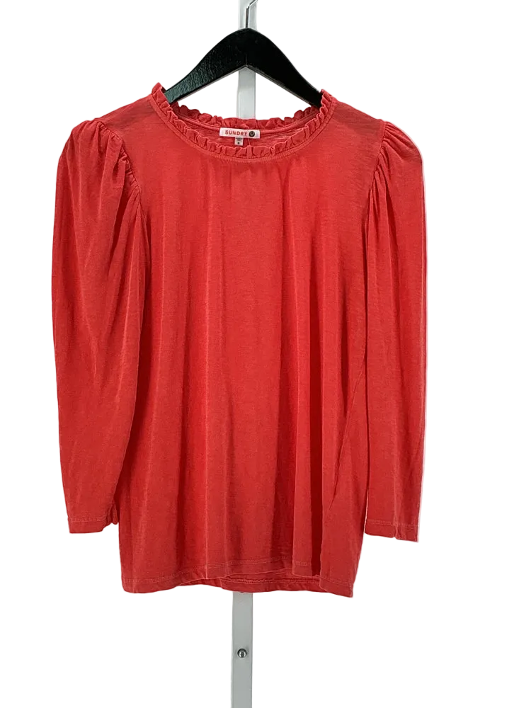 Sundry Size XS Red Shirt