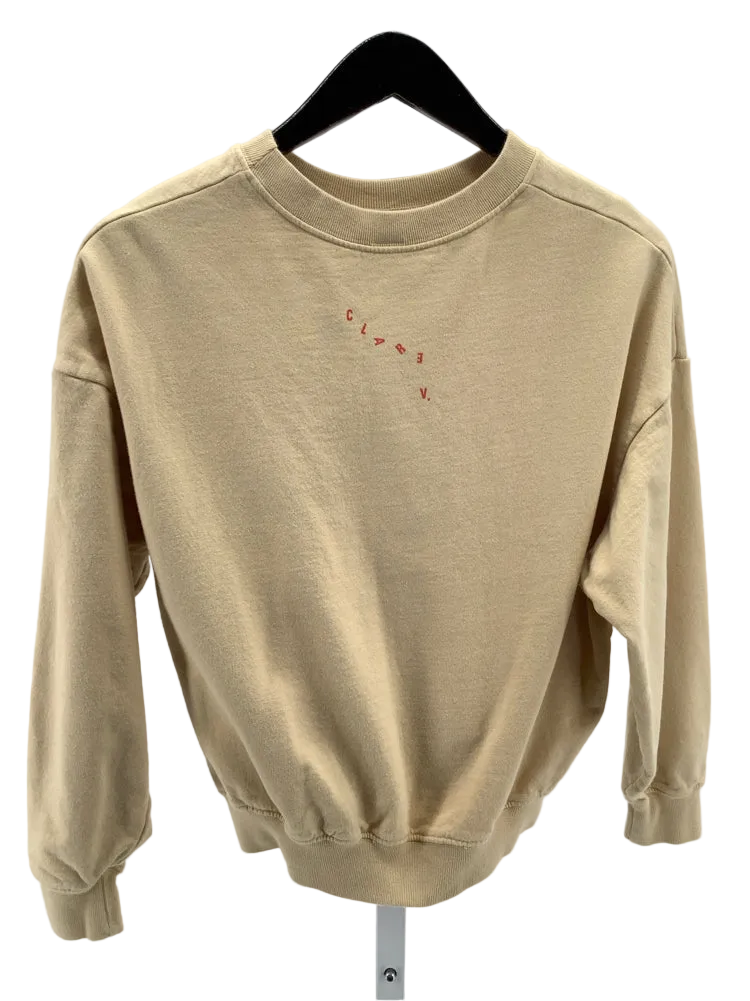 Clare V. Size S Tan & Green Sweatshirt