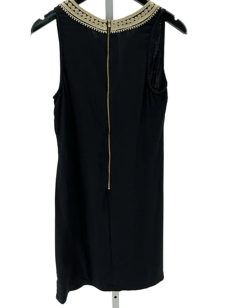 Lilly Pulitzer Size 4 Black & Gold Dress