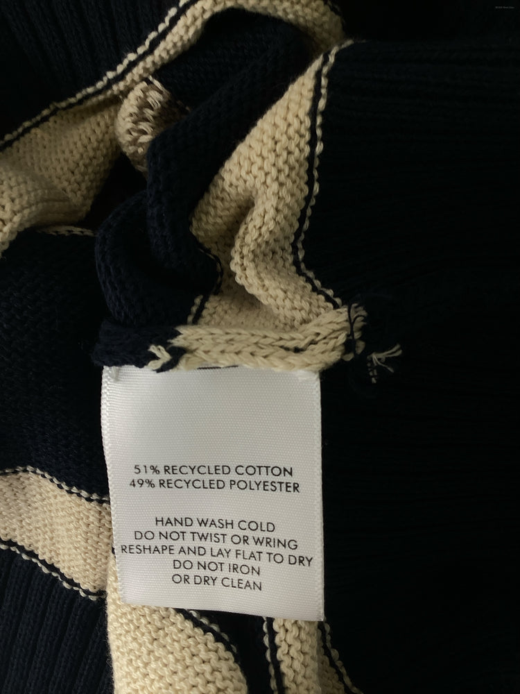 White + Warren Size XS Navy multi Sweater
