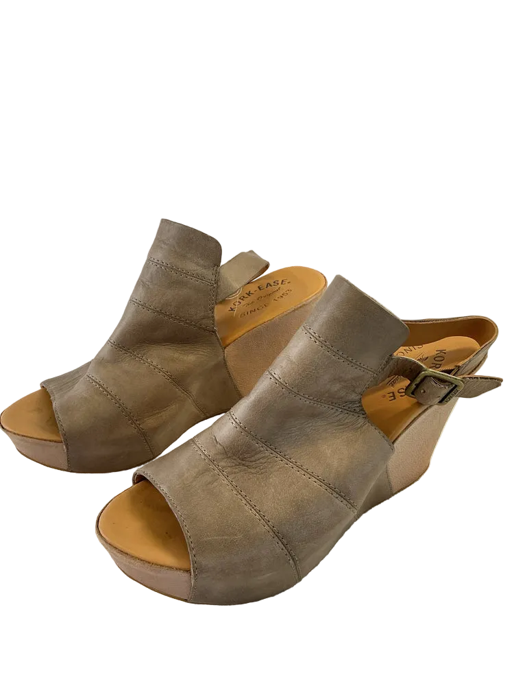 Kork Ease Shoe Size 9 Brown Wedges