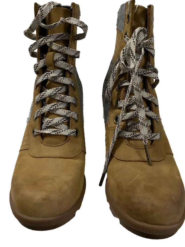 Sorel Shoe Size 8.5 Tan & Gray Lexie Booties