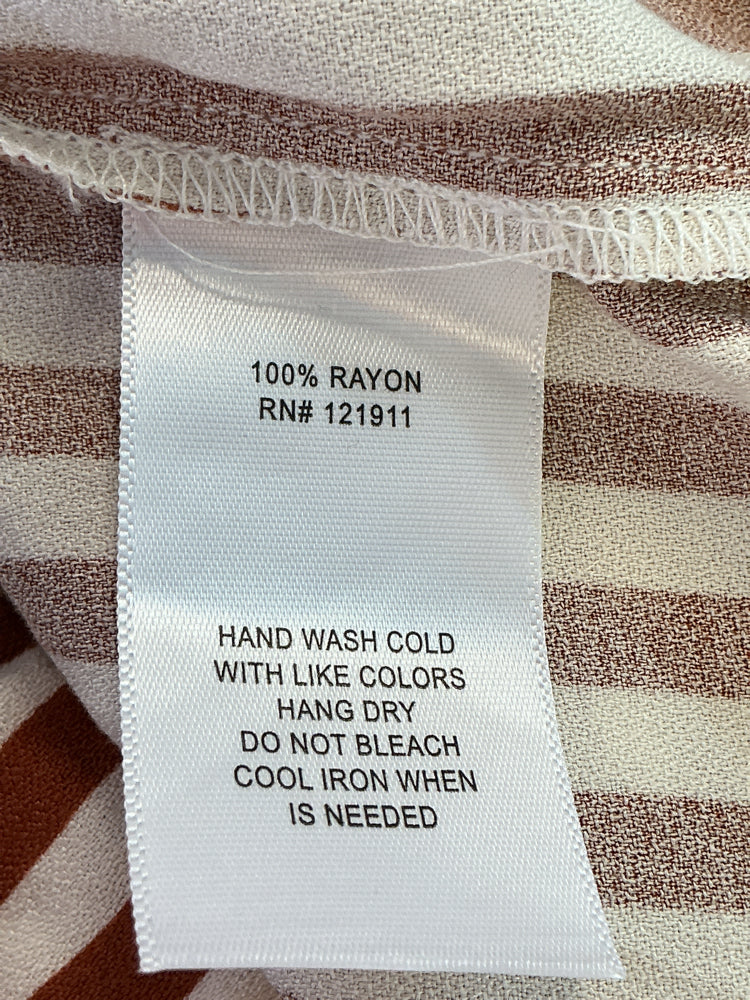 LNA Size XS Brown & white Shirt