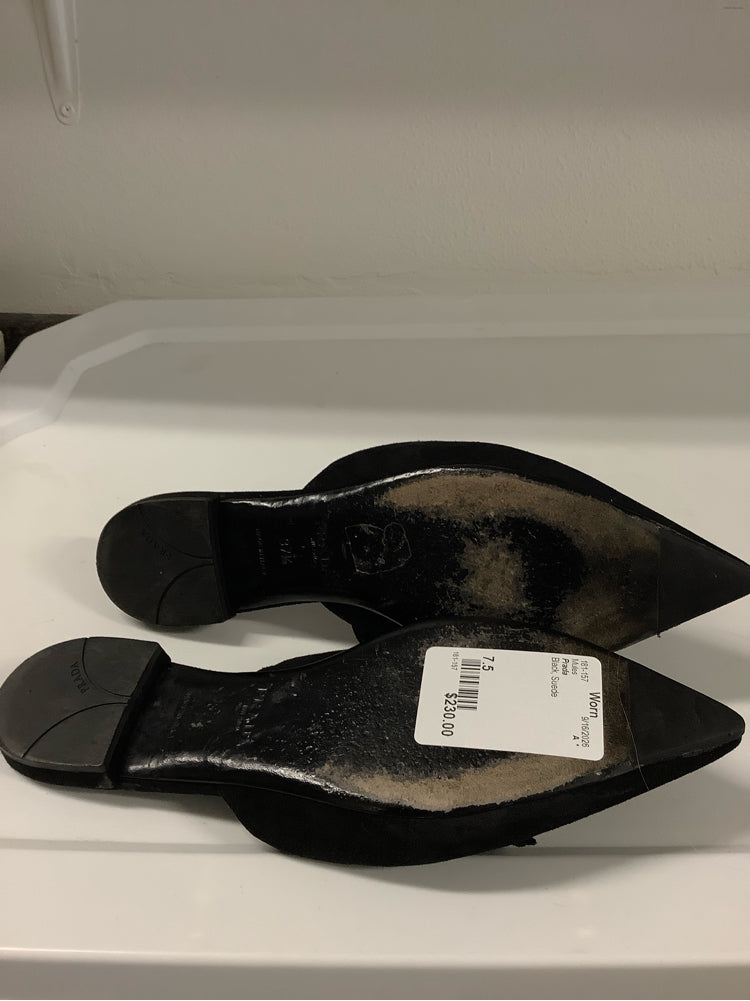 Prada Shoe Size 7.5 Black Mules