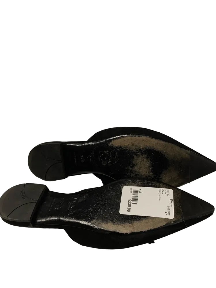 Prada Shoe Size 7.5 Black Mules