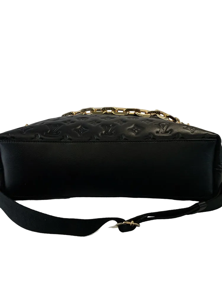 Louis Vuitton Black COUSSIN HOBO MM Handbags