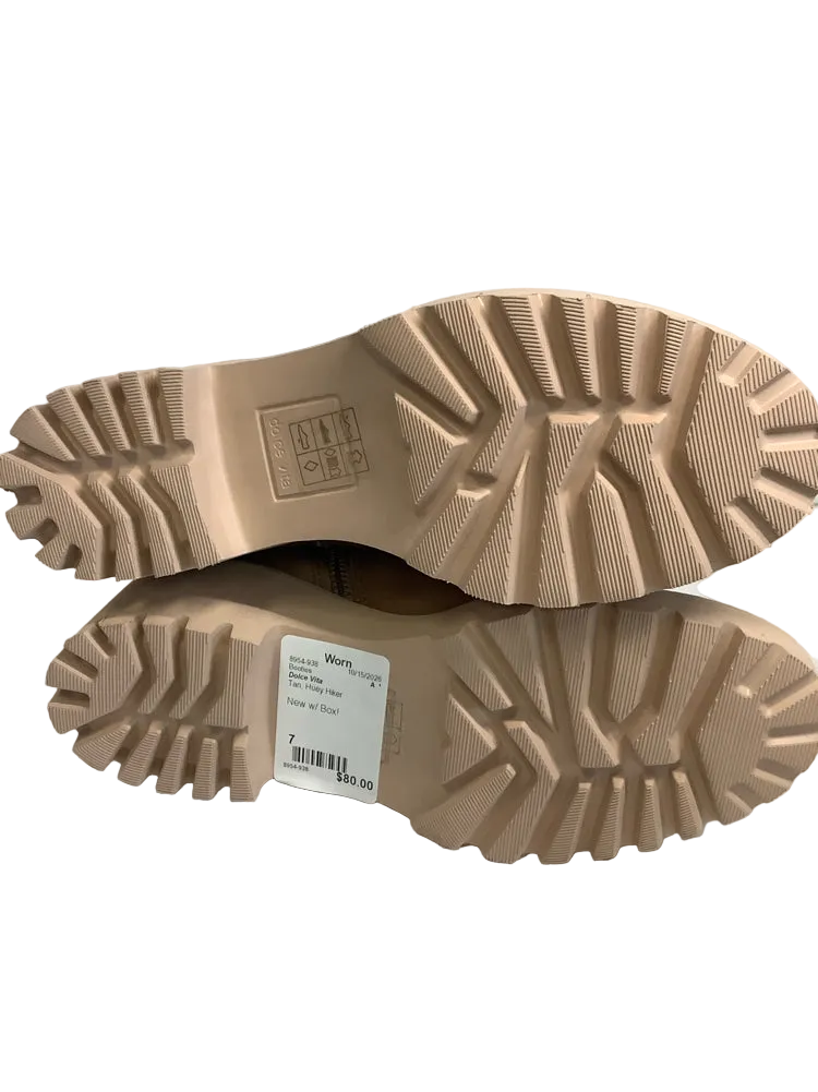Dolce Vita Shoe Size 7 Tan Huey Hiker Booties