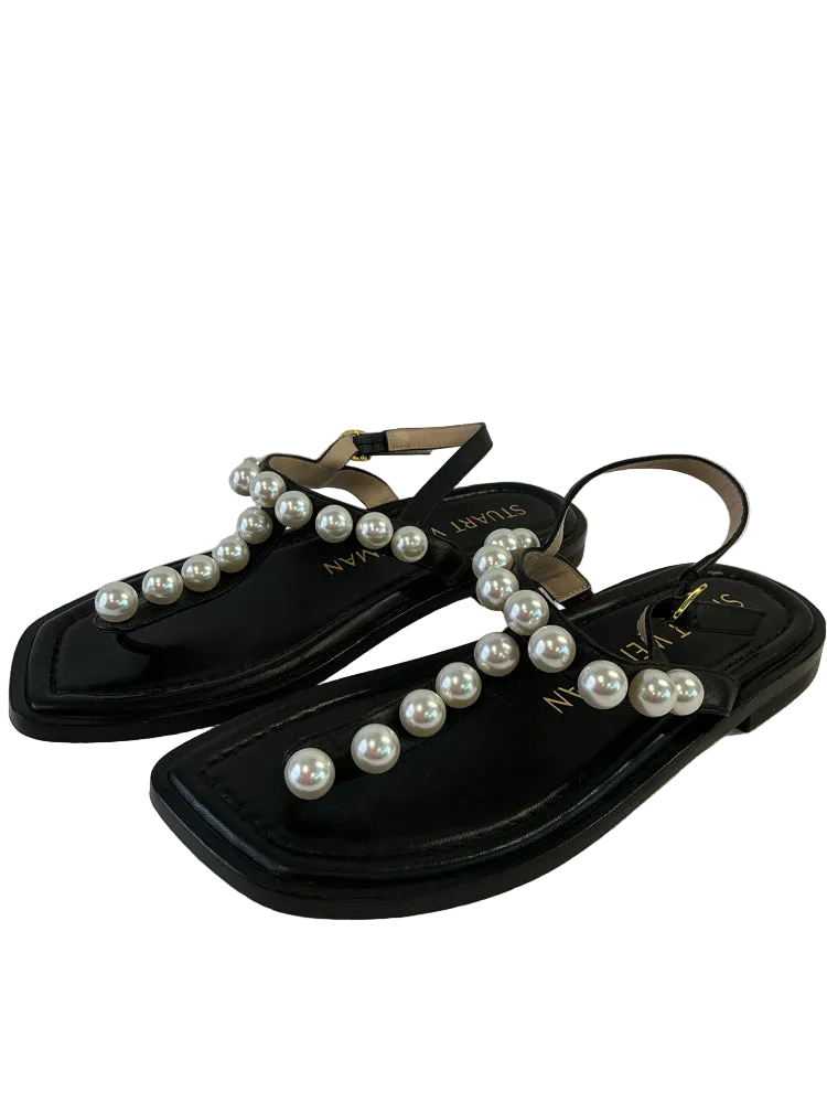 Stuart Weitzman Shoe Size 6 Black Sandals