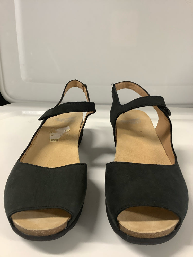 Dansko Shoe Size 8.5 Black Marcy Sandals