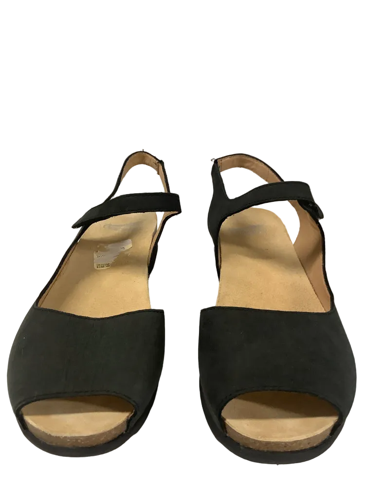 Dansko Shoe Size 8.5 Black Marcy Sandals