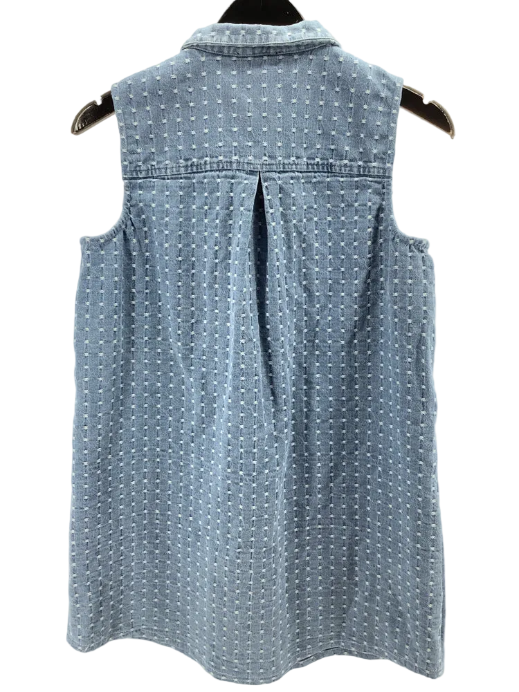Tuckernuck Size XS Denim & White Charlie Dress